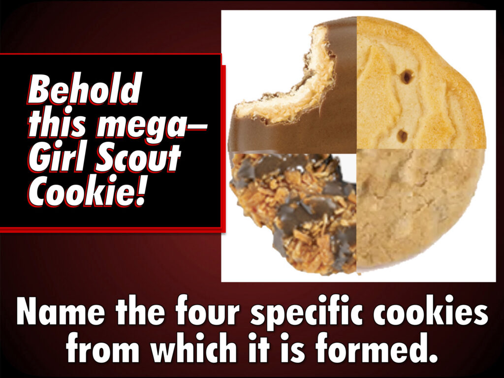 trivia question about girl scout cookies