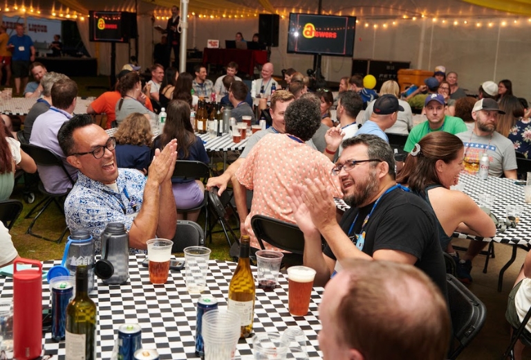 Big Quiz Thing trivia event attendees enjoying themselves